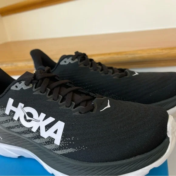 NWT Hoka Mach 5 Running Shoes in Black / White / Castlerock , Hoka One One - Picture 11 of 13